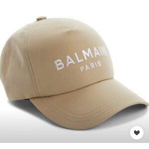 Balmain Embroidered Logo Twill Baseball Cap
